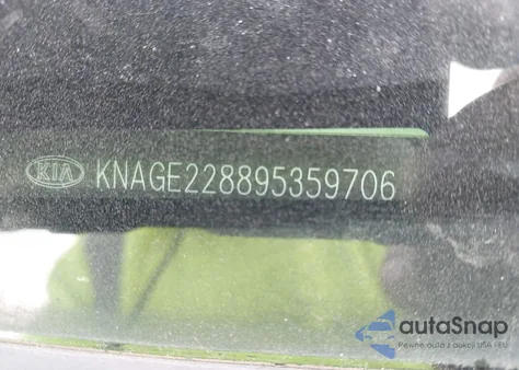 2009 Kia Optima Lx from USA, damaged, VIN KNAGE228895359706